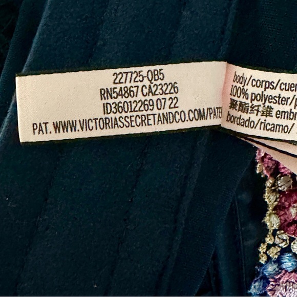 Victoria’s Secret Dream Angels Embroidered Black Bustier Corset Top Size Medium - Picture 4 of 8
